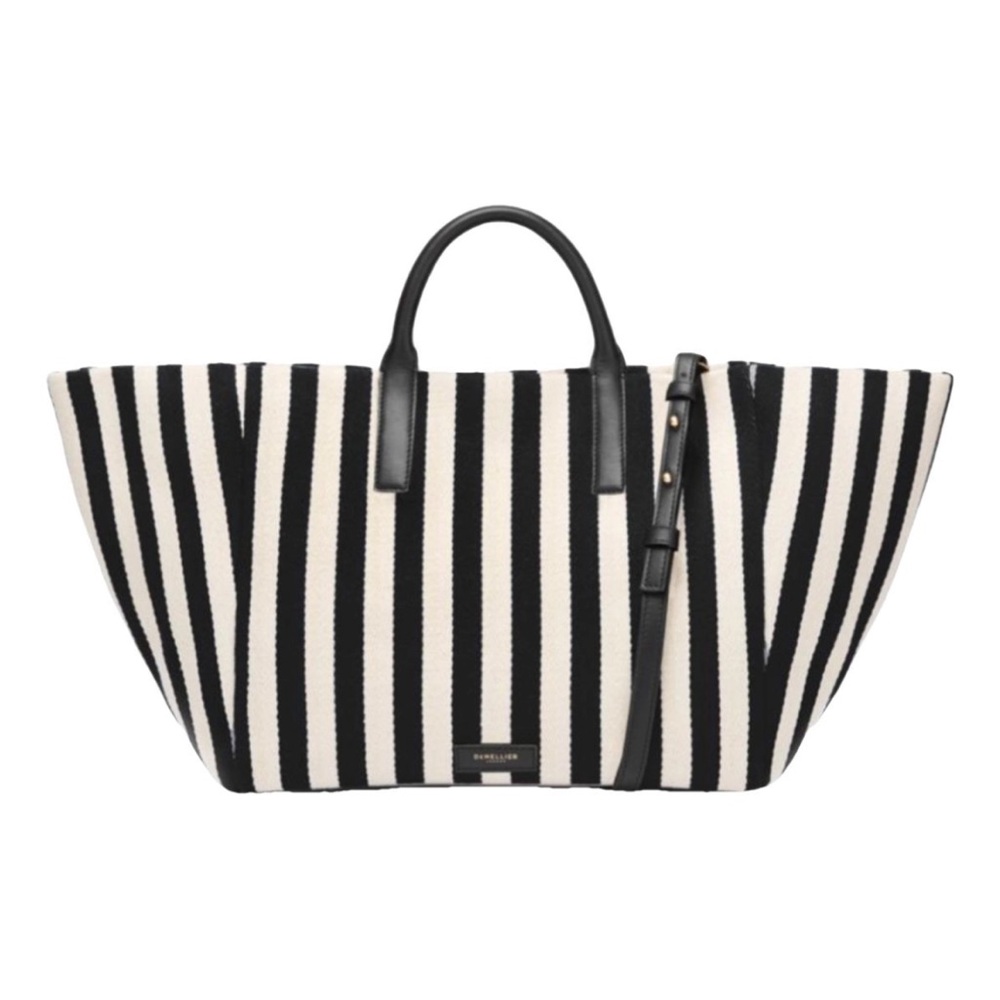 DeMilier Black and White Striped Women's Bag- NWT super chic for summer!!!